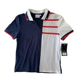 NWT Lily’s of Beverly Hills Vintage American Flag USA Polo Sz Small‎